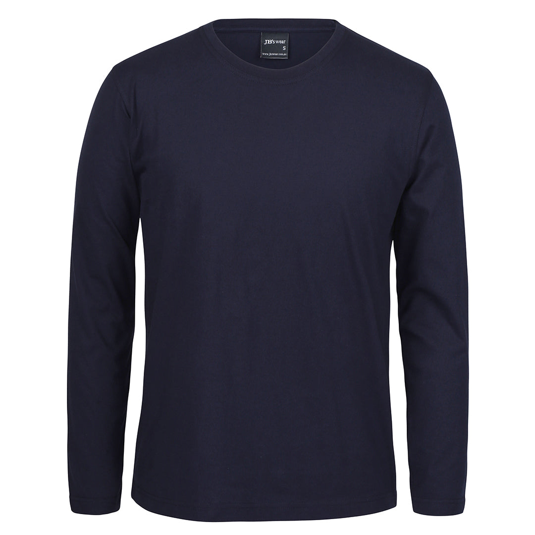 House of Uniforms The Crew Neck Tee No Cuff | Long Sleeve | Unisex Jbs Wear Navy