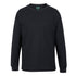 House of Uniforms The Rib Crew Neck Tee | Kids | Long Sleeve Jbs Wear Black