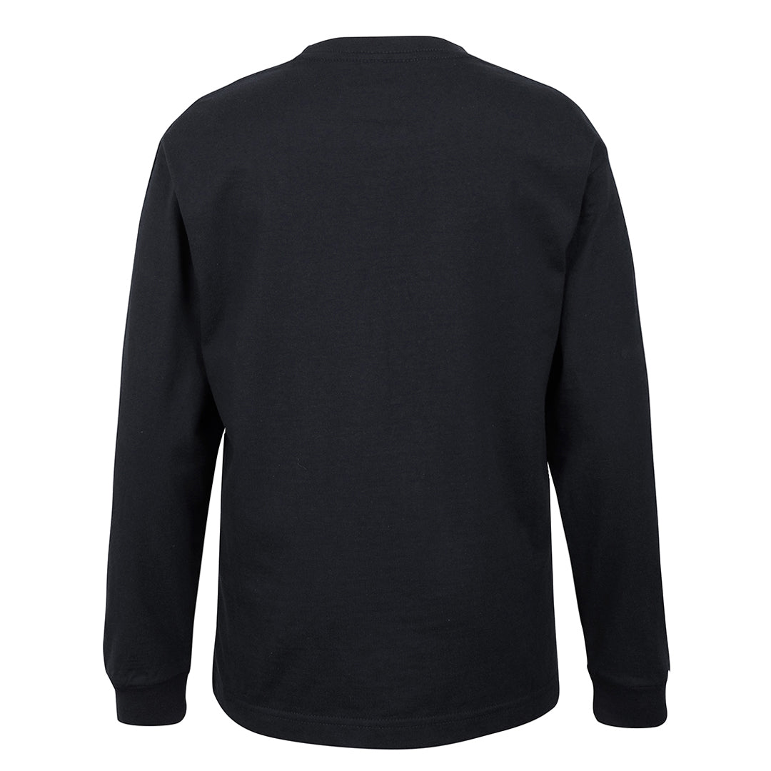 House of Uniforms The Rib Crew Neck Tee | Kids | Long Sleeve Jbs Wear
