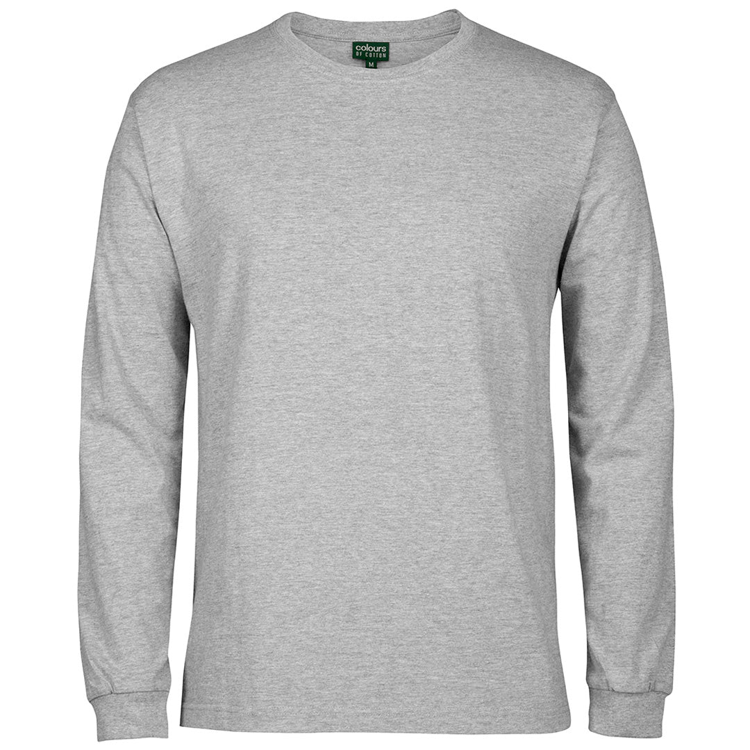 House of Uniforms The Rib Crew Neck Tee | Long Sleeve | Unisex Jbs Wear 13% Marle