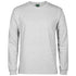 House of Uniforms The Rib Crew Neck Tee | Long Sleeve | Unisex Jbs Wear Snow Marle