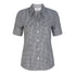 House of Uniforms The Gingham Check Shirt | Ladies | Short Sleeve LSJ Collection Black