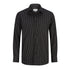 House of Uniforms The Shadow Stripe Shirt | Mens | Long Sleeve LSJ Collection Black