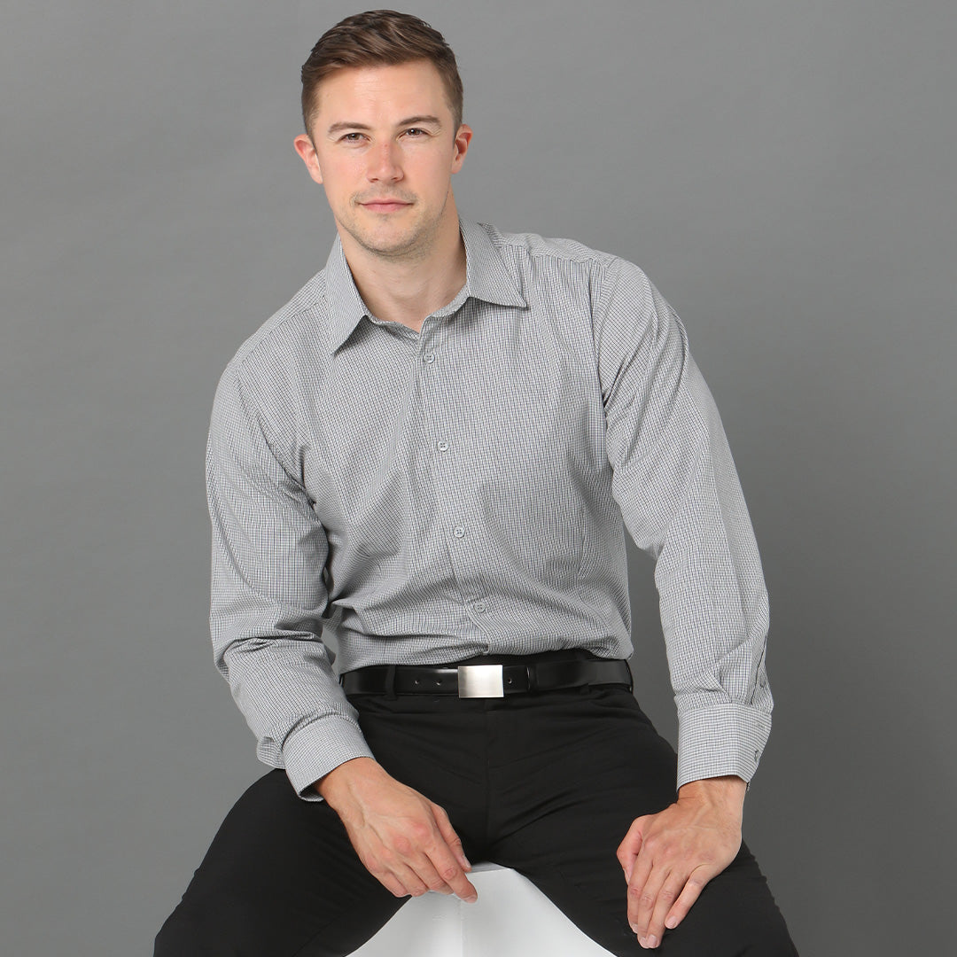 House of Uniforms The Lonsdale Shirt | Mens | Long Sleeve | Euro Fit LSJ Collection