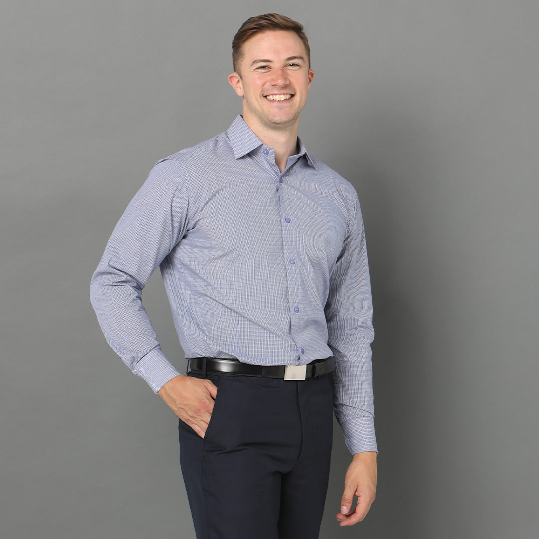 House of Uniforms The Lonsdale Shirt | Mens | Long Sleeve | Euro Fit LSJ Collection