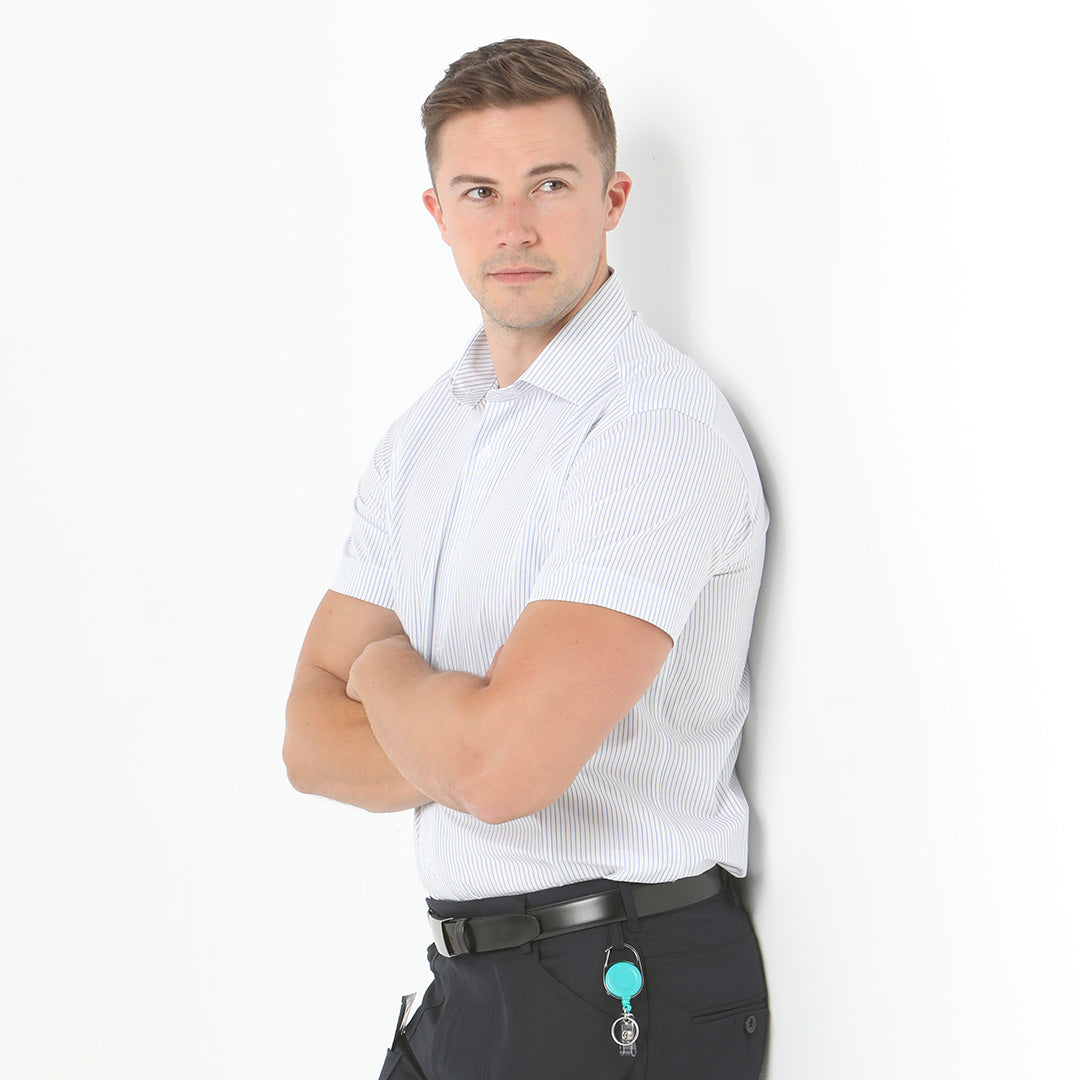 House of Uniforms The Bourke Street Shirt | Mens | Short Sleeve | Euro Fit LSJ Collection