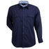 House of Uniforms The Hospitality Nano Shirt | Mens | Long Sleeve Stencil Navy