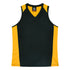 House of Uniforms The Premier Singlet | Ladies Aussie Pacific Black/Gold