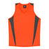 House of Uniforms The Eureka Singlet | Ladies Aussie Pacific Orange/Charcoal