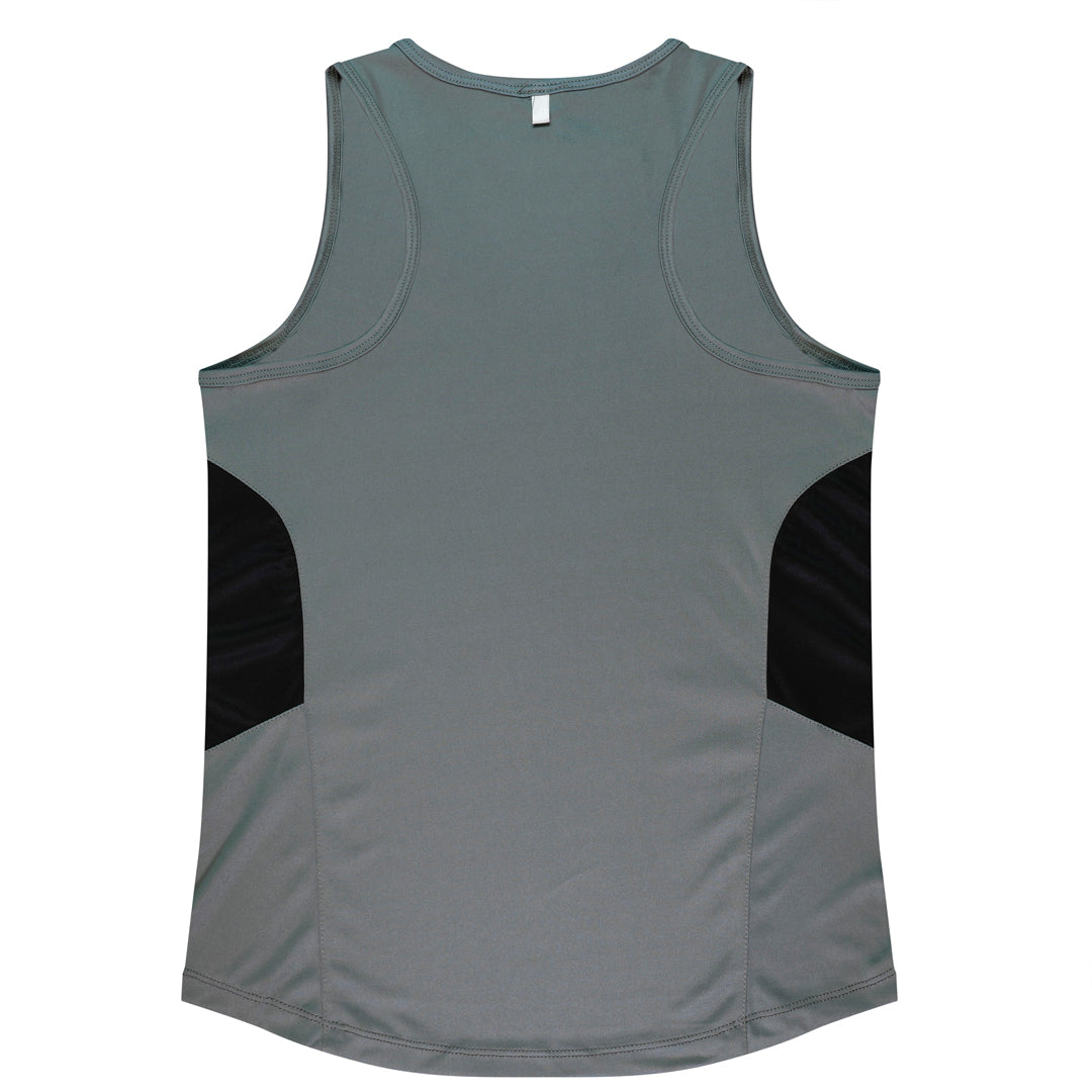 House of Uniforms The Tasman Singlet | Ladies | Grey Base Aussie Pacific