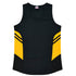 House of Uniforms The Tasman Singlet | Ladies | Clearance Aussie Pacific Black/Gold