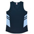 House of Uniforms The Tasman Singlet | Ladies | Navy Base Aussie Pacific Navy/Sky