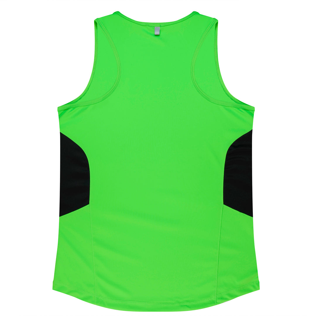 House of Uniforms The Tasman Singlet | Ladies | Neon Base Aussie Pacific