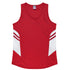 House of Uniforms The Tasman Singlet | Ladies | Clearance Aussie Pacific Red/White