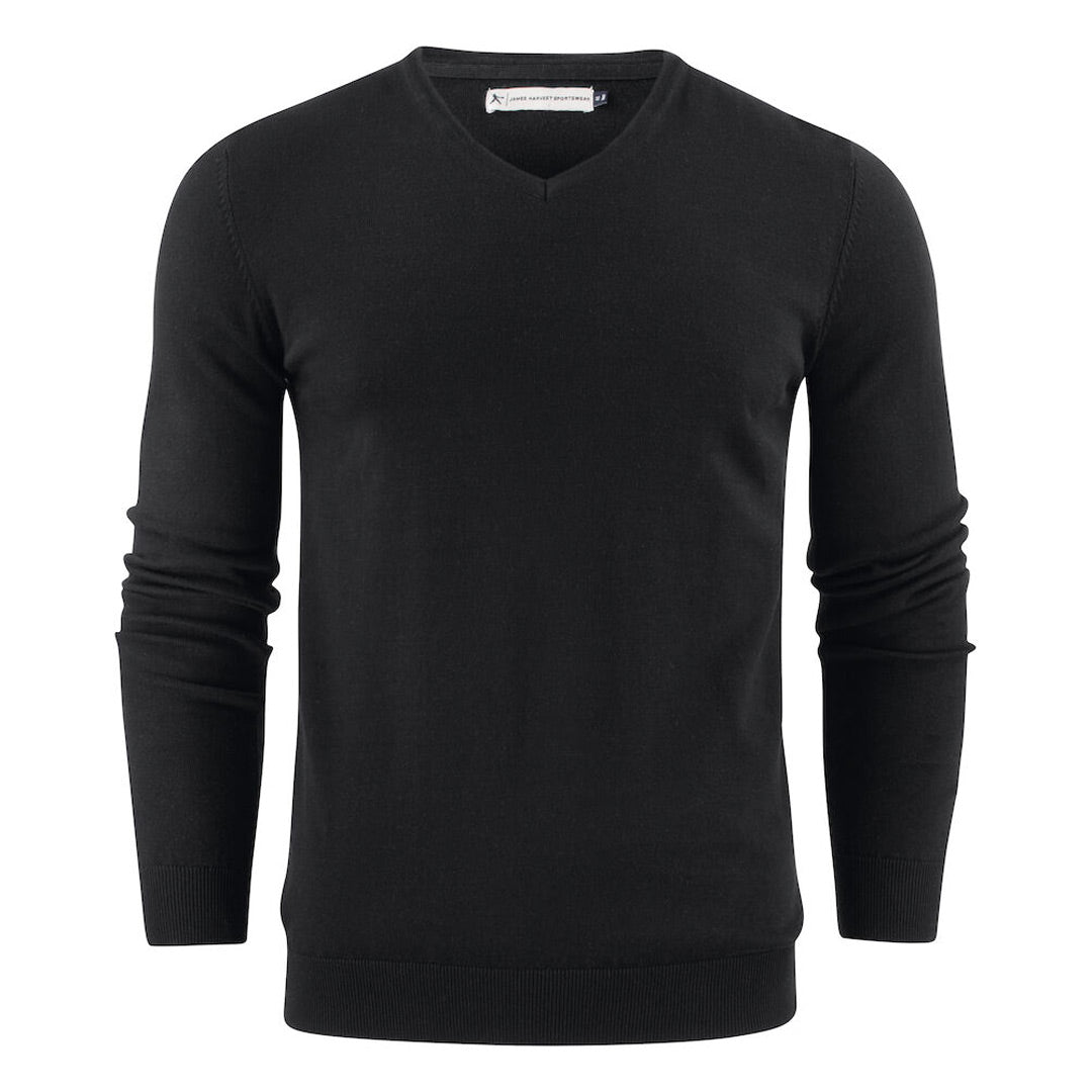 House of Uniforms The Ashland Sweater | Mens James Harvest Black