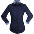 House of Uniforms The Hospitality Nano Shirt | Ladies | Long Sleeve Stencil Navy