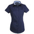 House of Uniforms The Hospitality Nano Shirt | Ladies | Short Sleeve Stencil Navy