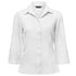 House of Uniforms The Ezylin Shirt | Ladies | 3/4 Sleeve | Plus City Collection White