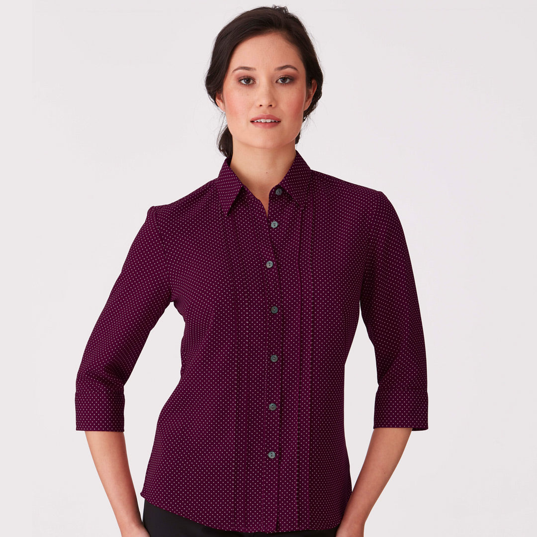 House of Uniforms The Spot Shirt | Ladies | 3/4 Sleeve | Plus City Collection