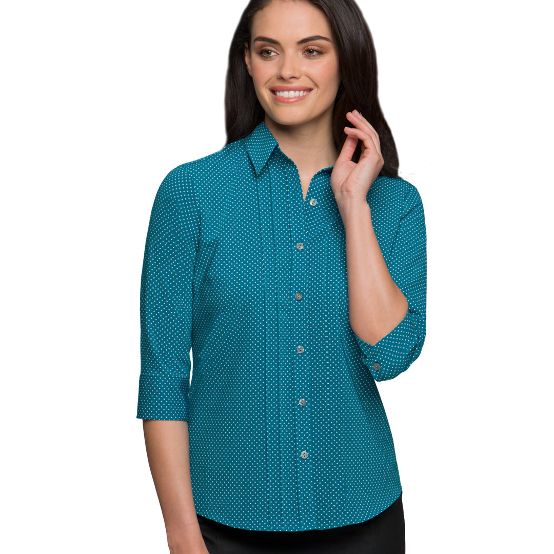 House of Uniforms The Spot Shirt | Ladies | 3/4 Sleeve | Plus City Collection