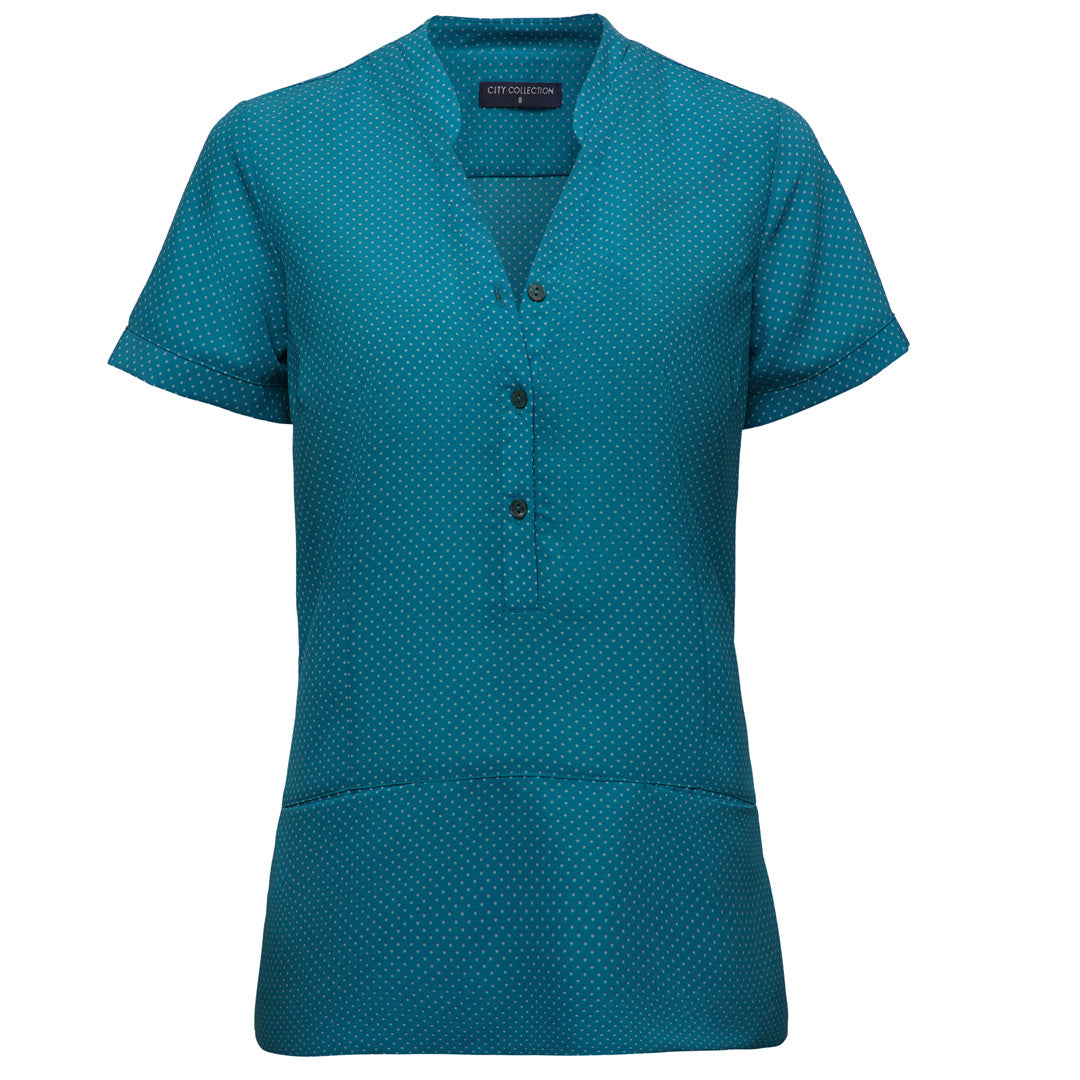 House of Uniforms The Spot Tunic | Ladies | Short Sleeve City Collection Teal