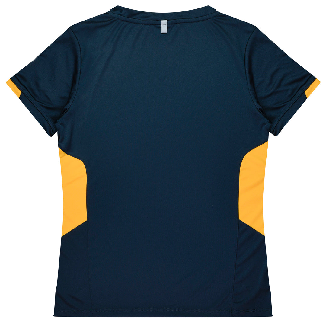 House of Uniforms The Tasman Tee | Ladies | Short Sleeve | Navy Base Aussie Pacific