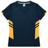 House of Uniforms The Tasman Tee | Ladies | Short Sleeve | Navy Base Aussie Pacific Navy/Gold