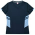 House of Uniforms The Tasman Tee | Ladies | Short Sleeve | Navy Base Aussie Pacific Navy/Sky