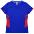 House of Uniforms The Tasman Tee | Ladies | Short Sleeve | Blue Base Aussie Pacific Royal/Red