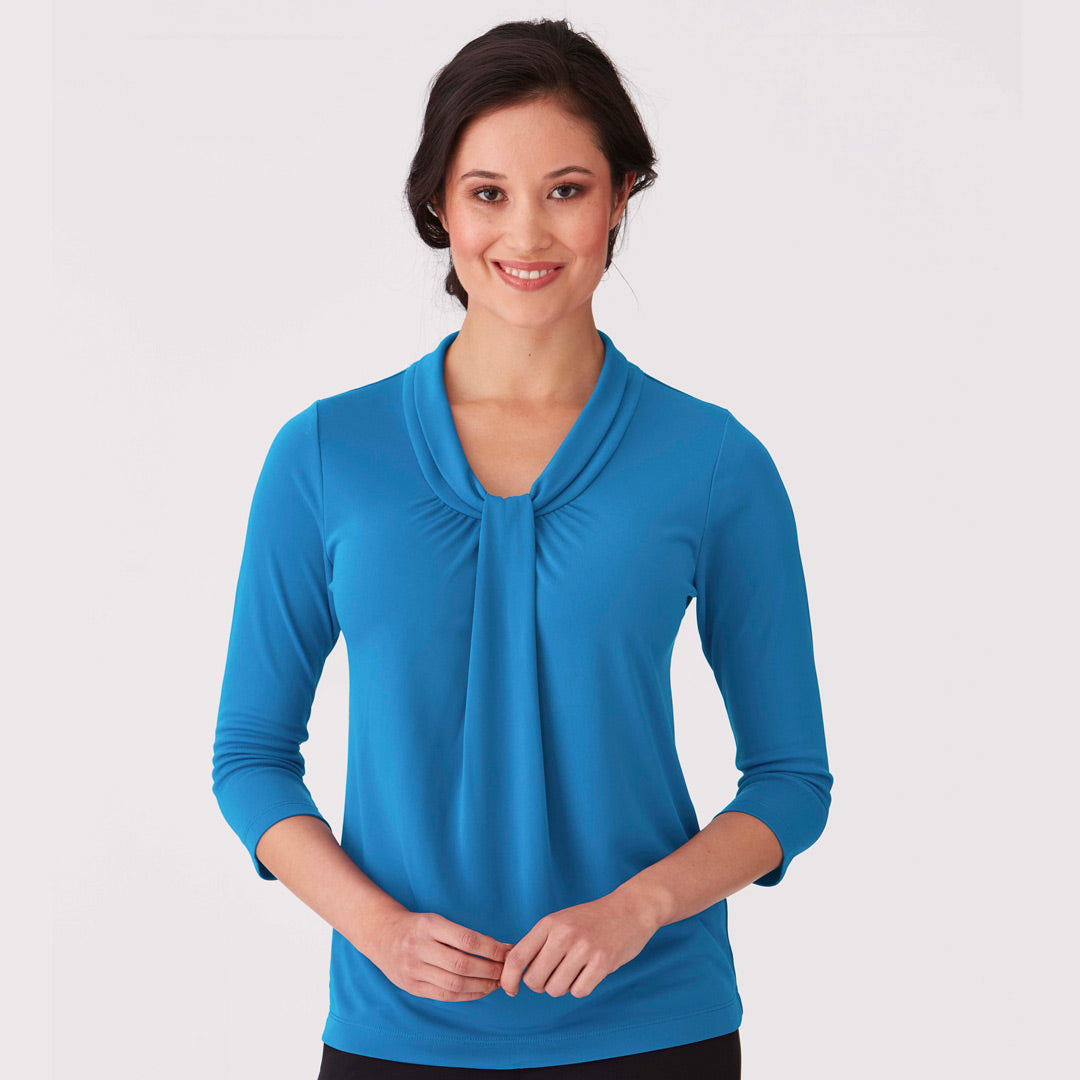House of Uniforms The Pippa Knit Top | Ladies | 3/4 Sleeve City Collection
