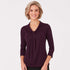 House of Uniforms The Pippa Knit Top | Ladies | 3/4 Sleeve City Collection