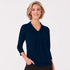 House of Uniforms The Pippa Knit Top | Ladies | 3/4 Sleeve City Collection