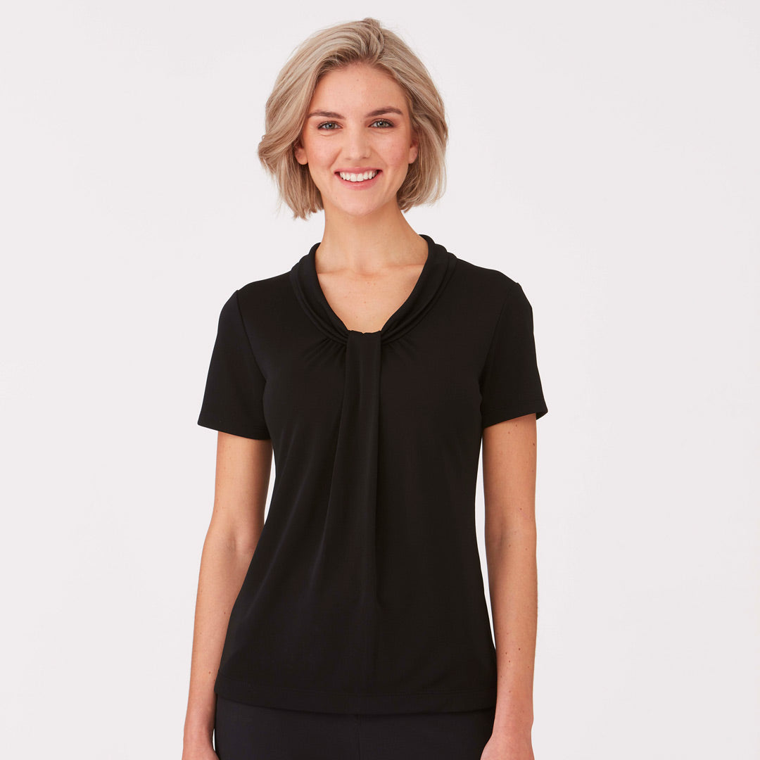 House of Uniforms The Pippa Knit Top | Ladies | Short Sleeve City Collection