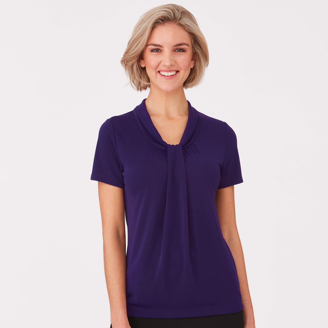 House of Uniforms The Pippa Knit Top | Ladies | Short Sleeve City Collection
