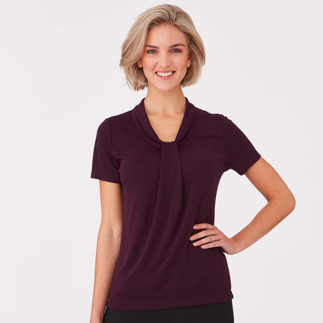 House of Uniforms The Pippa Knit Top | Ladies | Short Sleeve City Collection