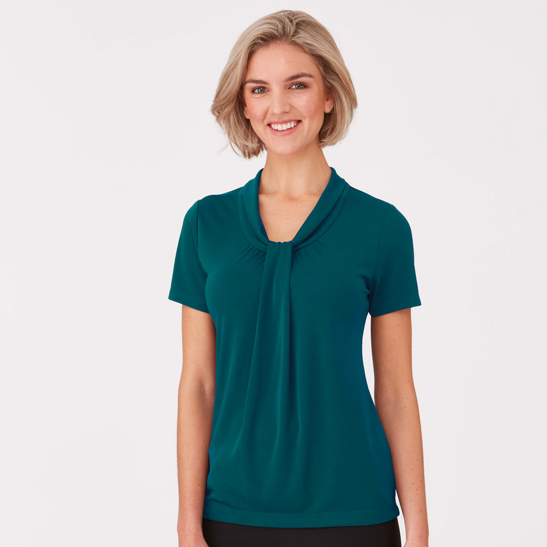 House of Uniforms The Pippa Knit Top | Ladies | Short Sleeve City Collection
