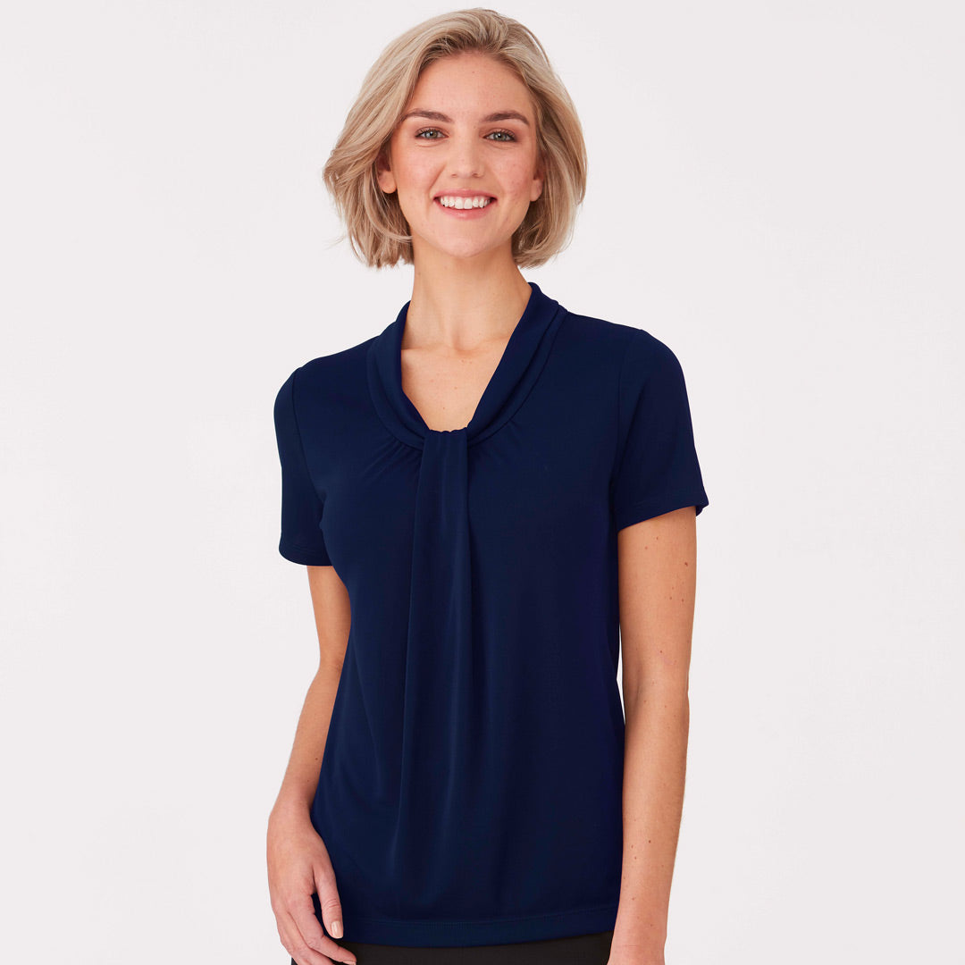 House of Uniforms The Pippa Knit Top | Ladies | Short Sleeve City Collection