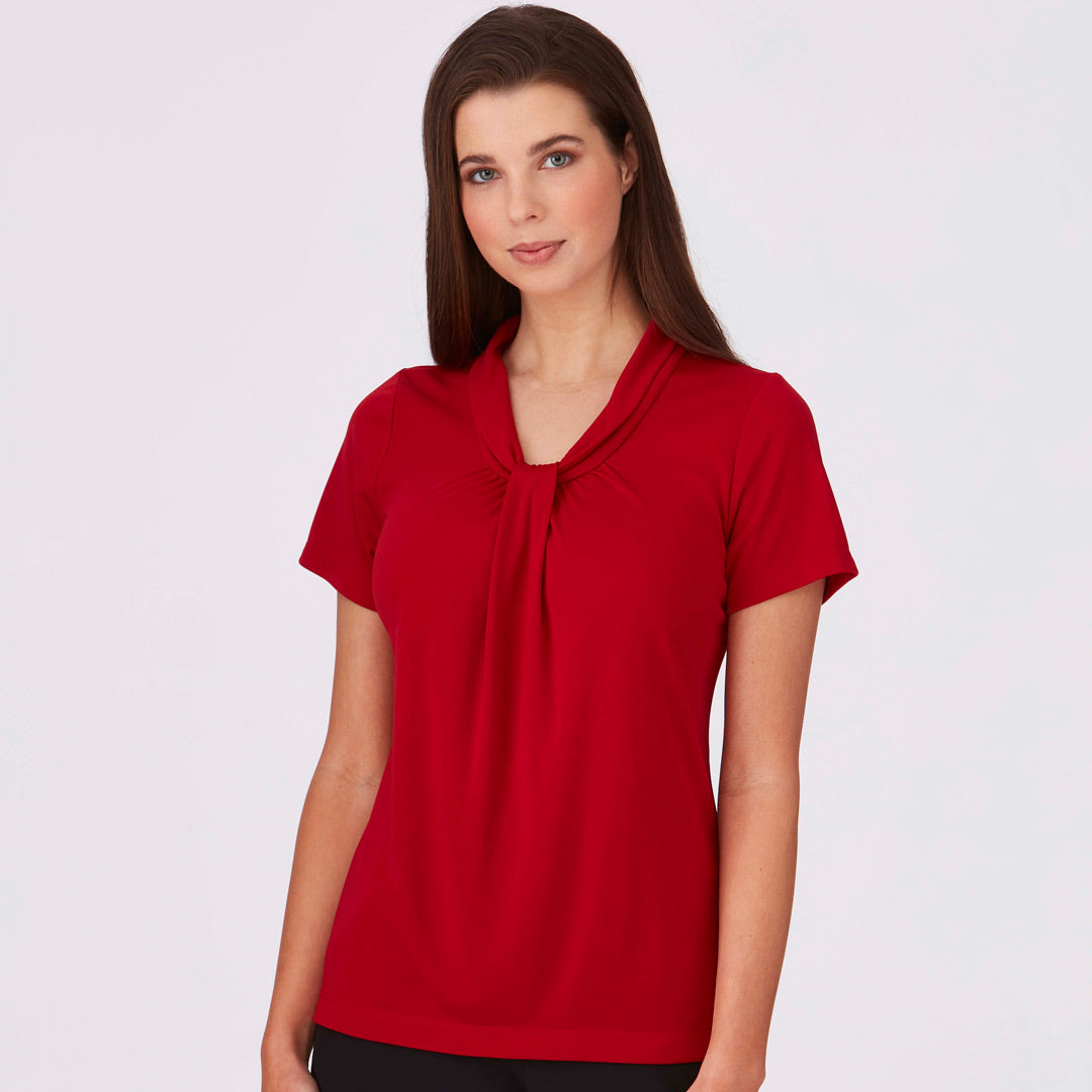 House of Uniforms The Pippa Knit Top | Ladies | Short Sleeve City Collection