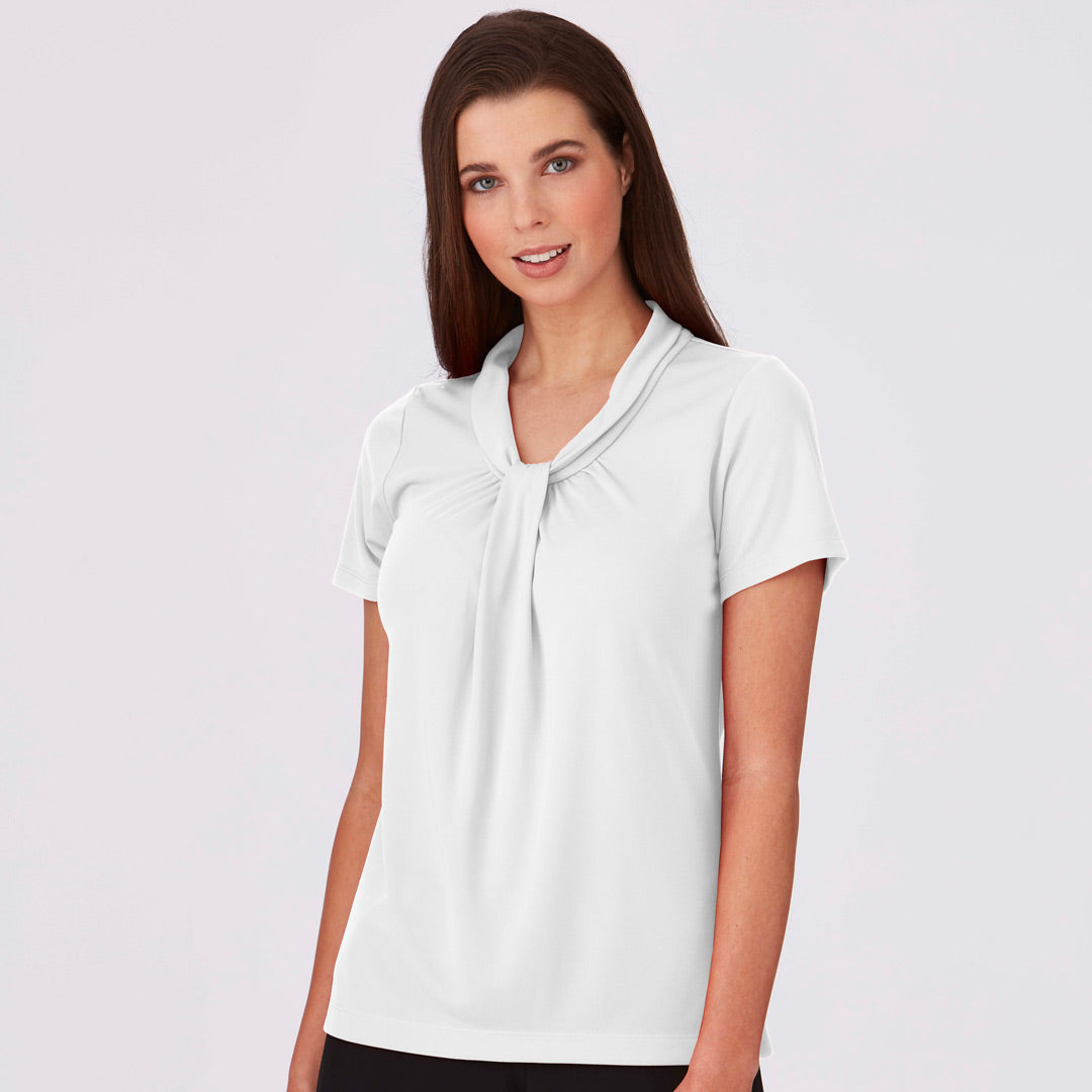 House of Uniforms The Pippa Knit Top | Ladies | Short Sleeve City Collection