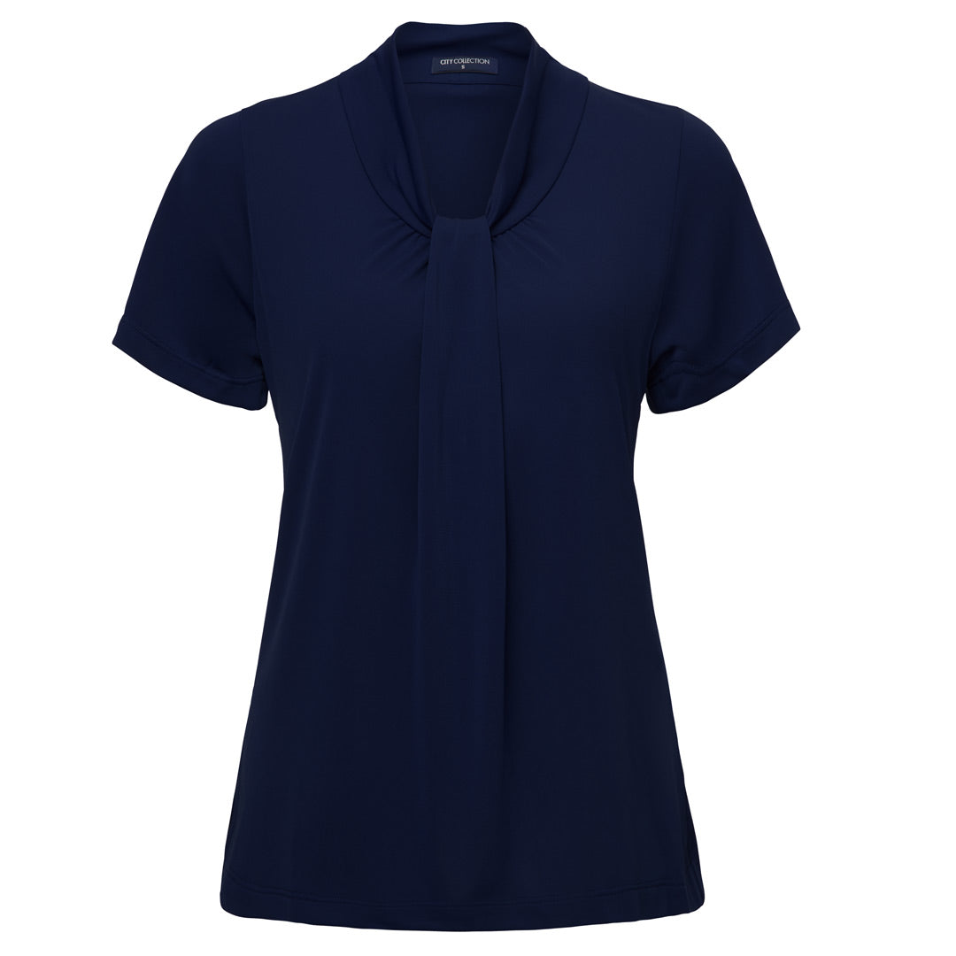 House of Uniforms The Pippa Knit Top | Ladies | Short Sleeve City Collection