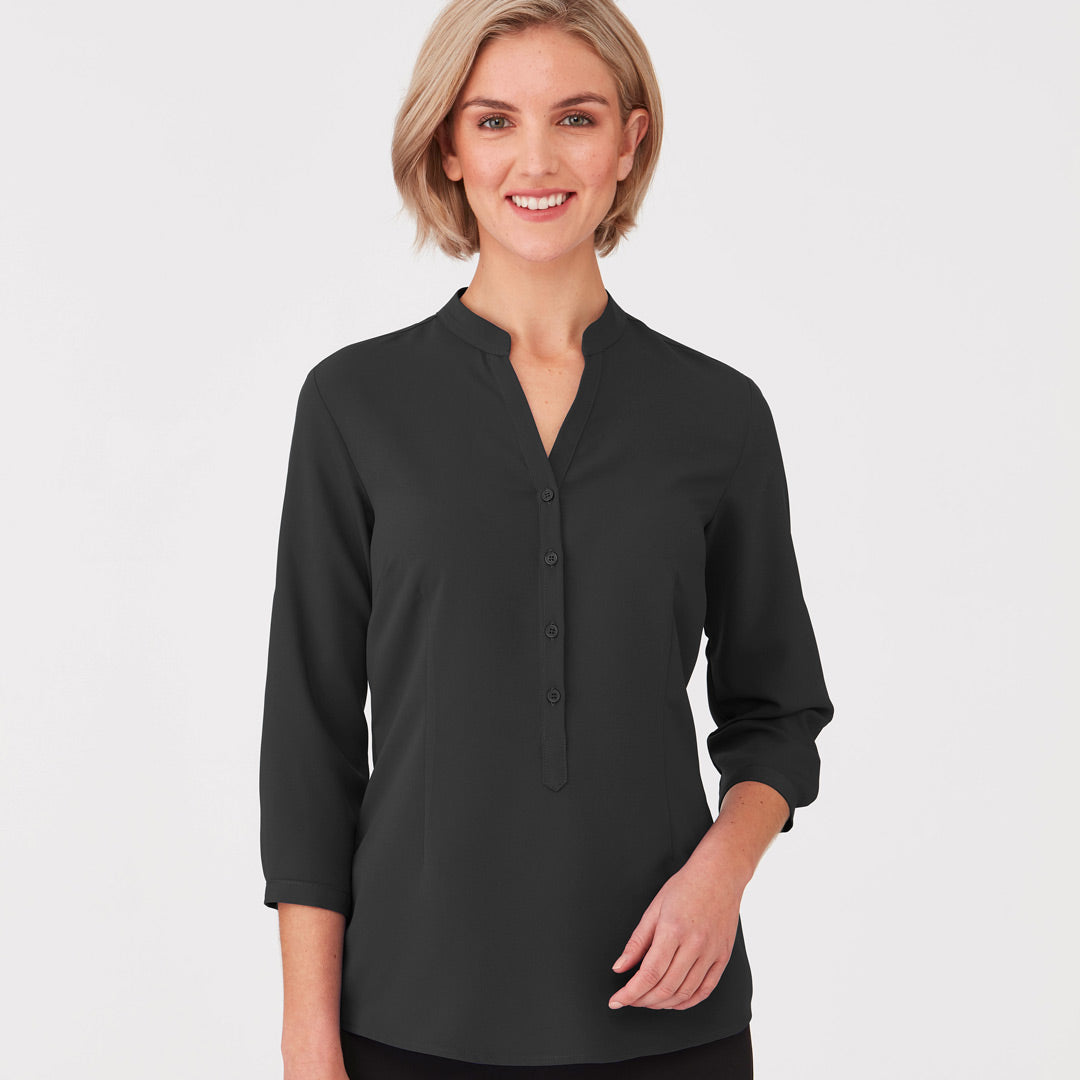 House of Uniforms The So Ezy Shirt | Ladies | 3/4 Sleeve City Collection