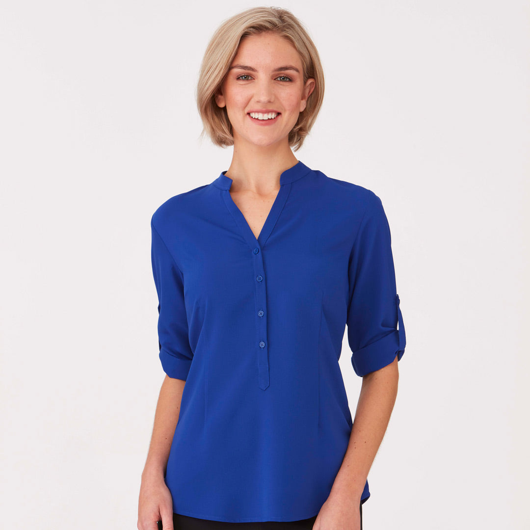 House of Uniforms The So Ezy Shirt | Ladies | 3/4 Sleeve City Collection 