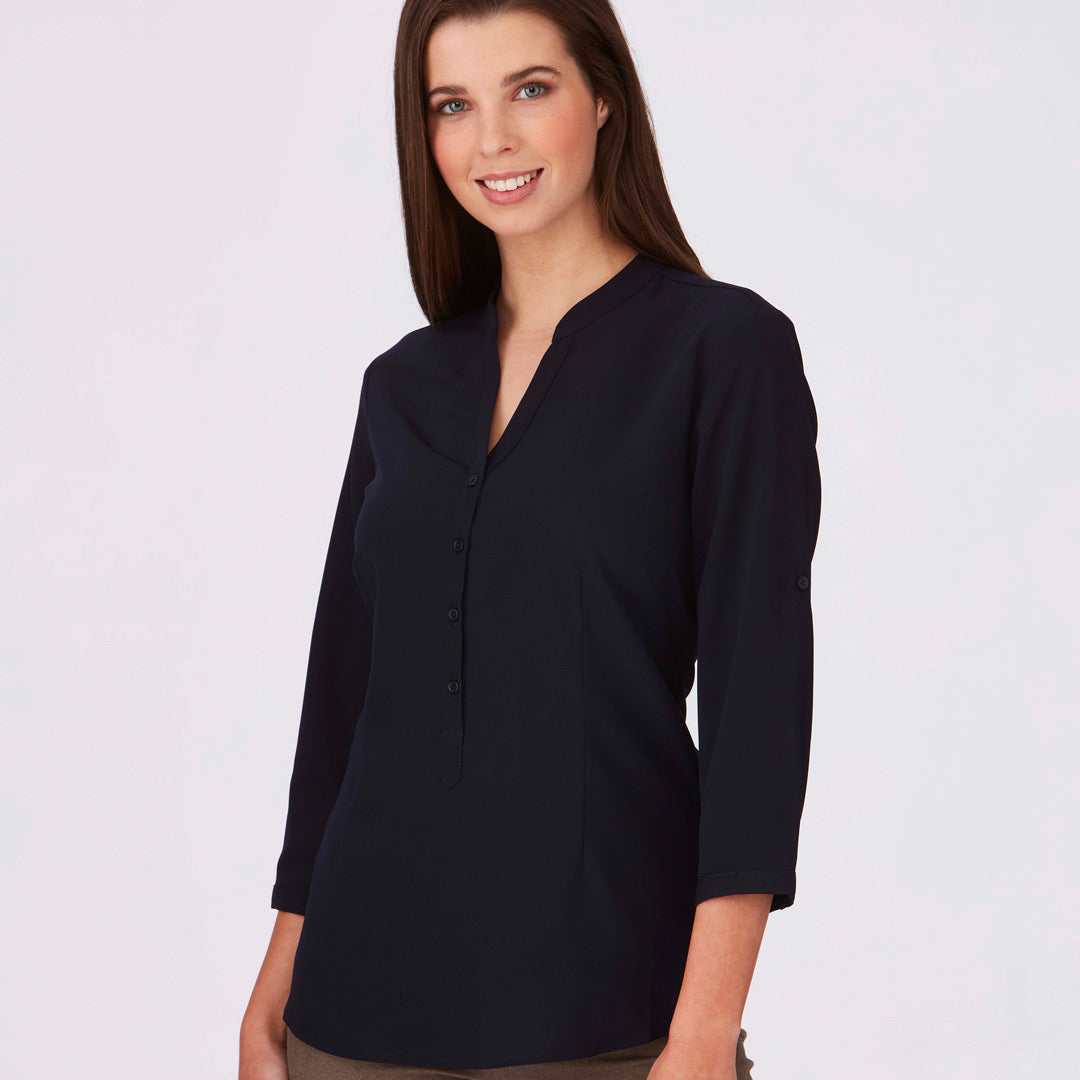 House of Uniforms The So Ezy Shirt | Ladies | 3/4 Sleeve City Collection