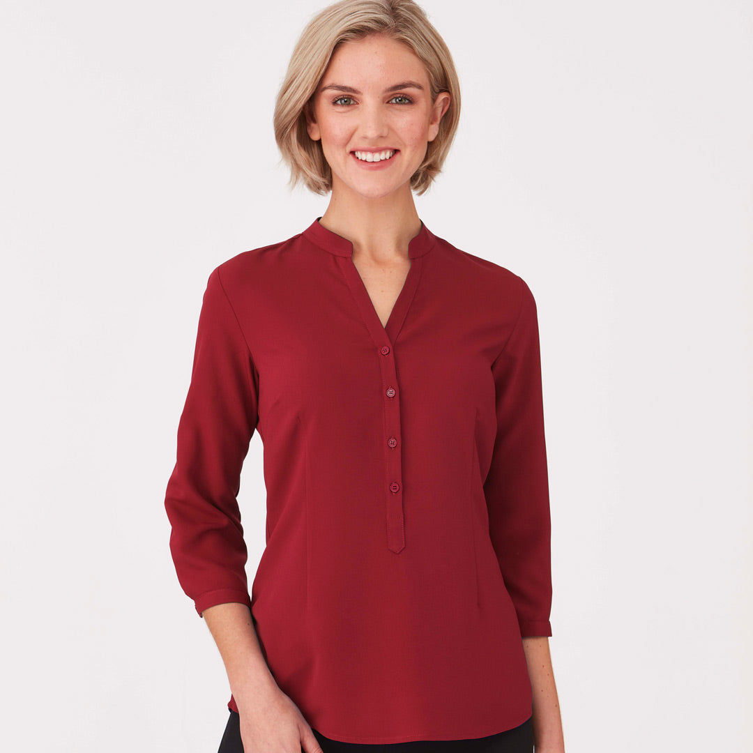 House of Uniforms The So Ezy Shirt | Ladies | 3/4 Sleeve City Collection