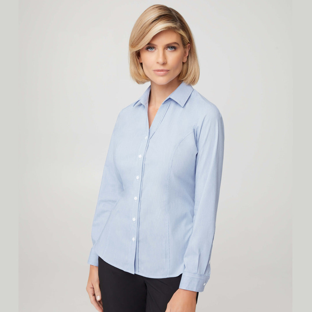 House of Uniforms The Pin Feather Shirt | Ladies | Long Sleeve City Collection