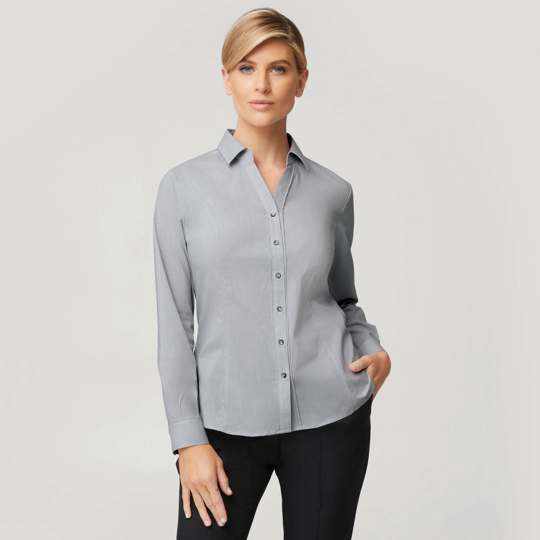 House of Uniforms The Pin Feather Shirt | Ladies | Long Sleeve City Collection