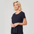 House of Uniforms The Grace X Over Side Top | Ladies City Collection Navy