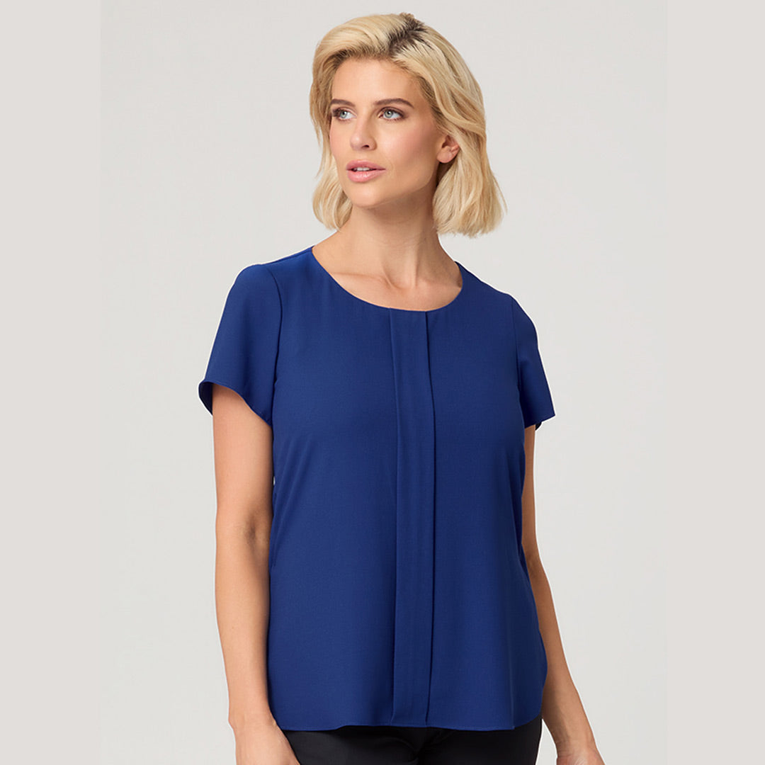 House of Uniforms The Grace X Over Side Top | Ladies City Collection Royal