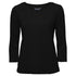 House of Uniforms The Smart Knit Top | Ladies | 3/4 Sleeve City Collection Black