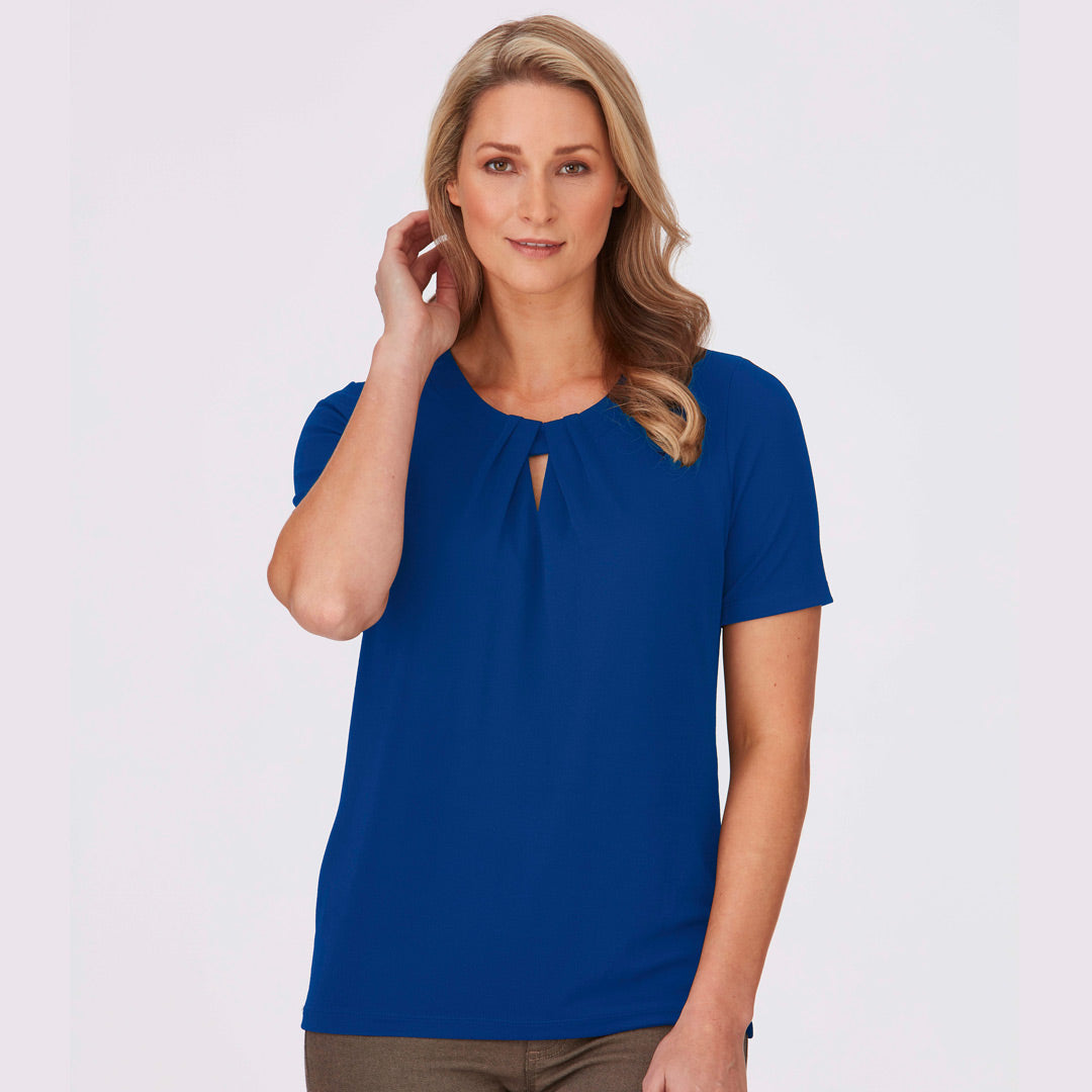 House of Uniforms The Keyhole Top | Ladies | Short Sleeve City Collection